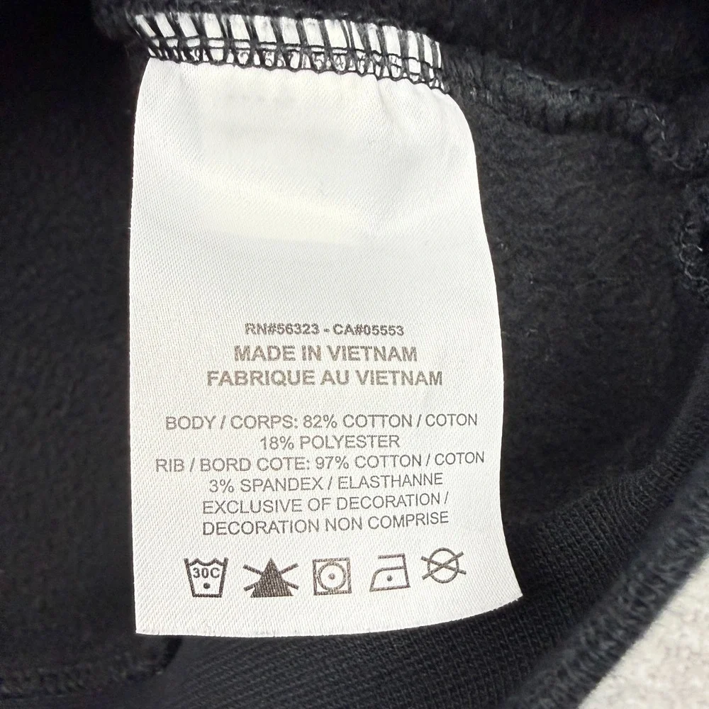 Jordan Jumpman Crewneck Sweatshirt Mens Large Black White‎ Logo Pockets